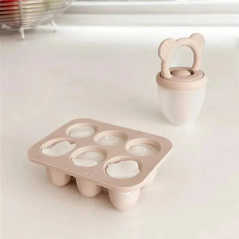 Ali Oli - Breastmilk Freezer Trays BPA-Free Food-Grade Silicone, 2 Pack, Taupe