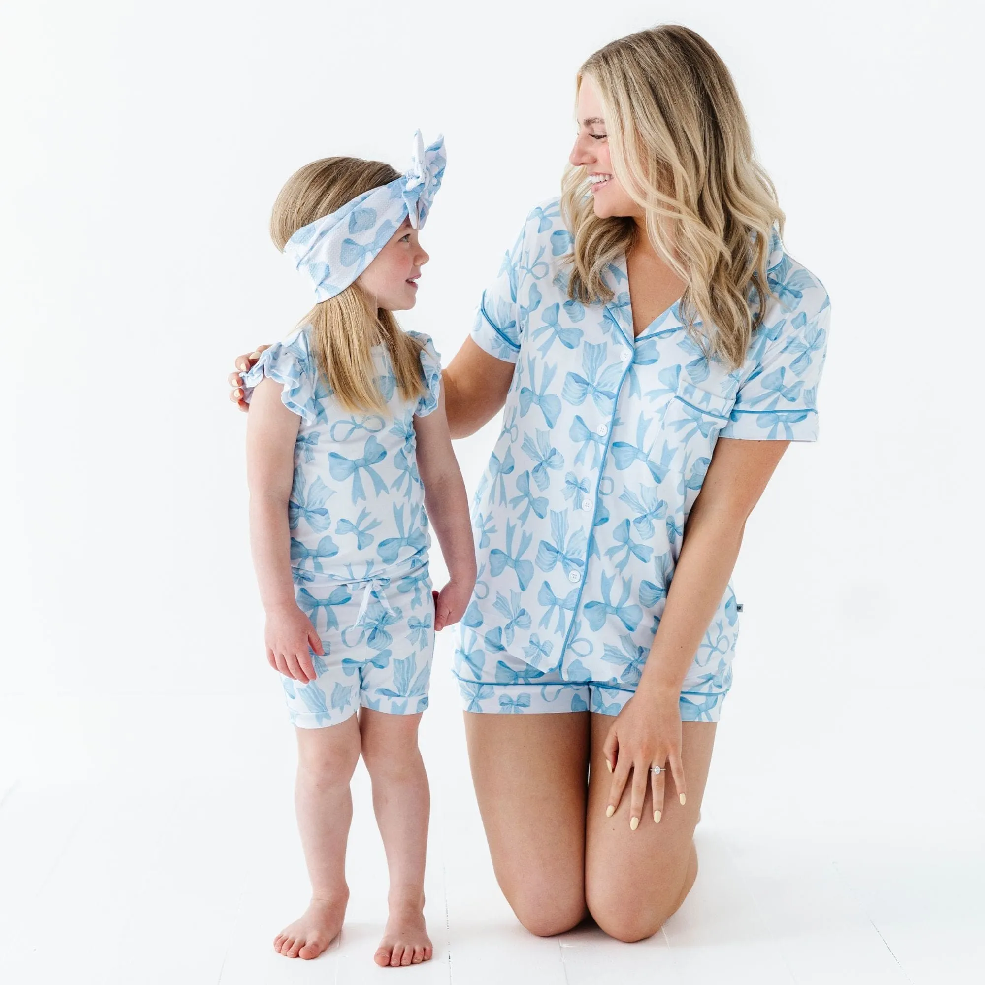 Bow Sweet Bow Women's Collar Shirt & Shorts Set