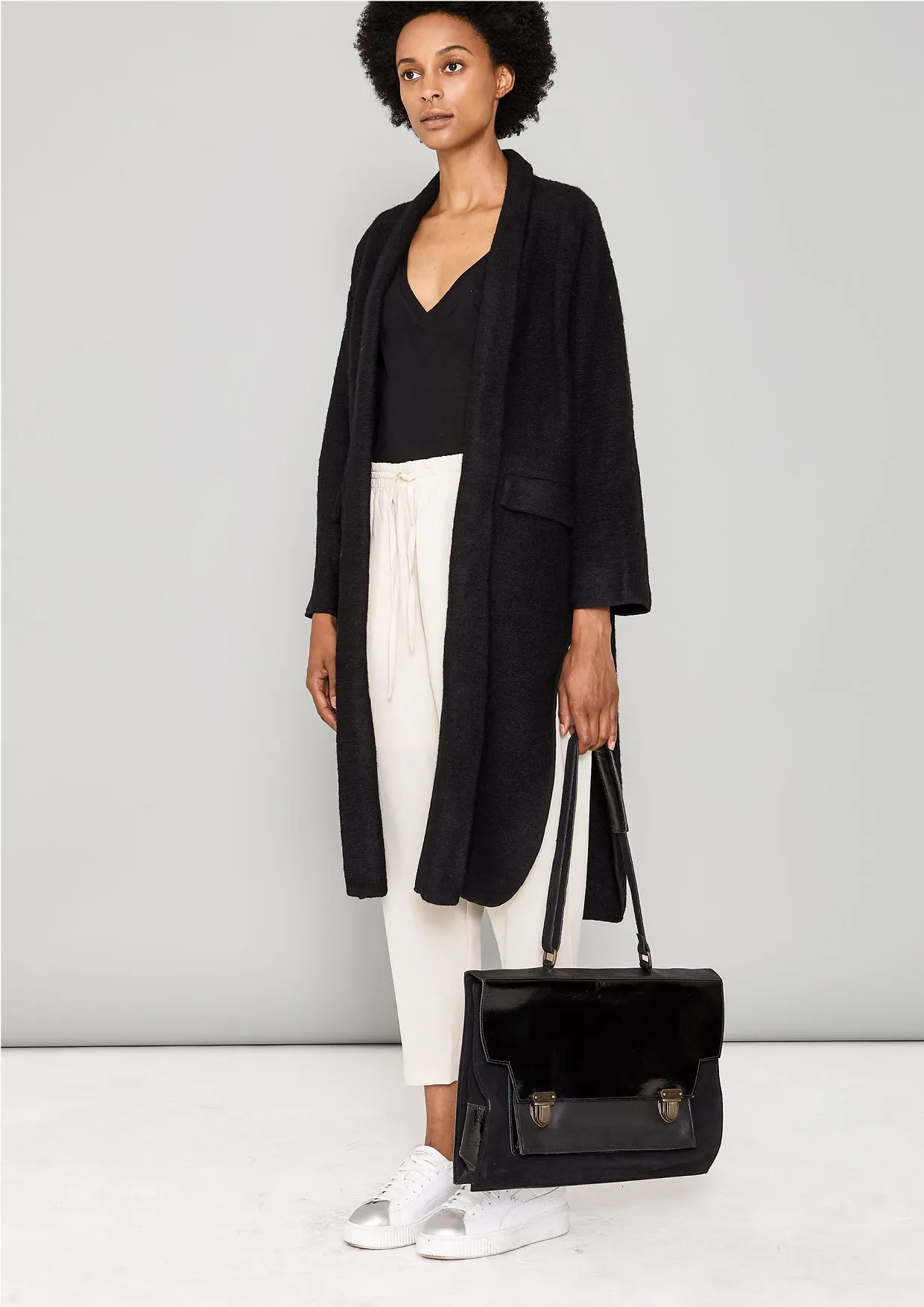 BRIEFCASE - LEATHER black by BERENIK
