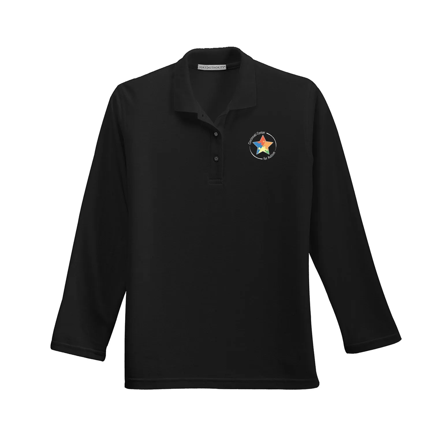 Cincinnati Center for Autism - Ladies Silk Touch Long Sleeve Polo