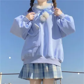 Cottontail Bunny    Sweater Top Kawaii Academia Y2K Cottagecore Coquette Fairycore Dollette Princesscore