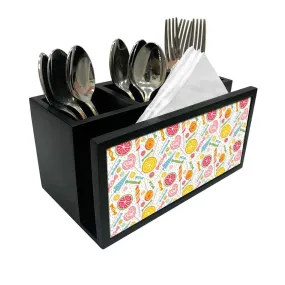 Cutlery Tissue Holder Napkin Stand -  Colorful Candy