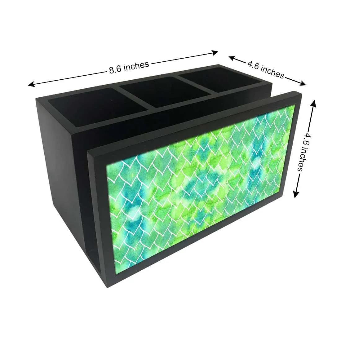 Cutlery Tissue Holder Napkin Stand -  Green Mermaid Watercolor Pattern