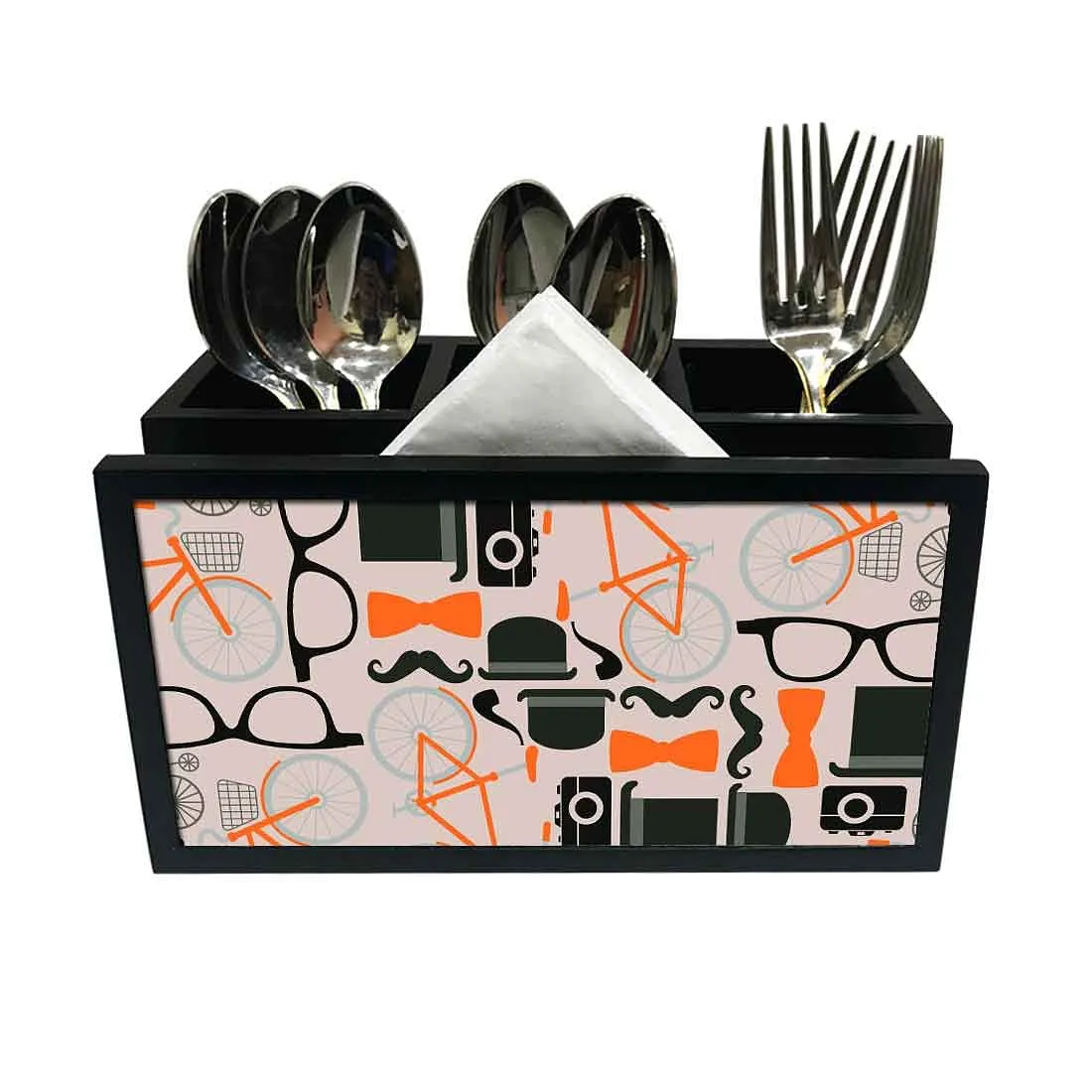 Cutlery Tissue Holder Napkin Stand -  Hipster Elements
