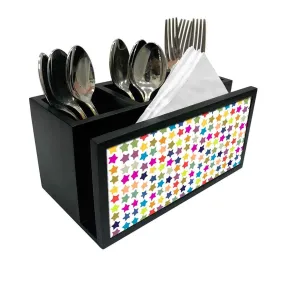 Cutlery Tissue Holder Napkin Stand -  Mini Color Star