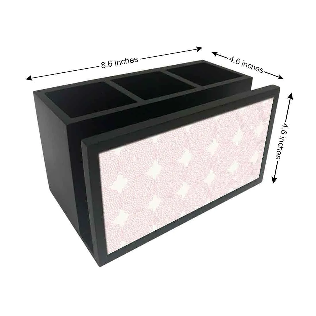 Cutlery Tissue Holder Napkin Stand -  Pink Flower Pattern