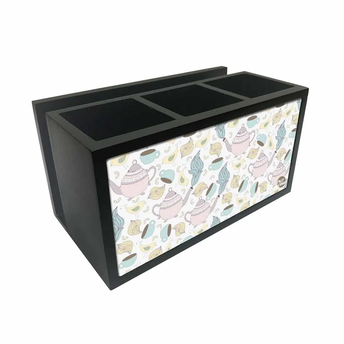 Cutlery Tissue Holder Napkin Stand -  Tea Cup and Bird