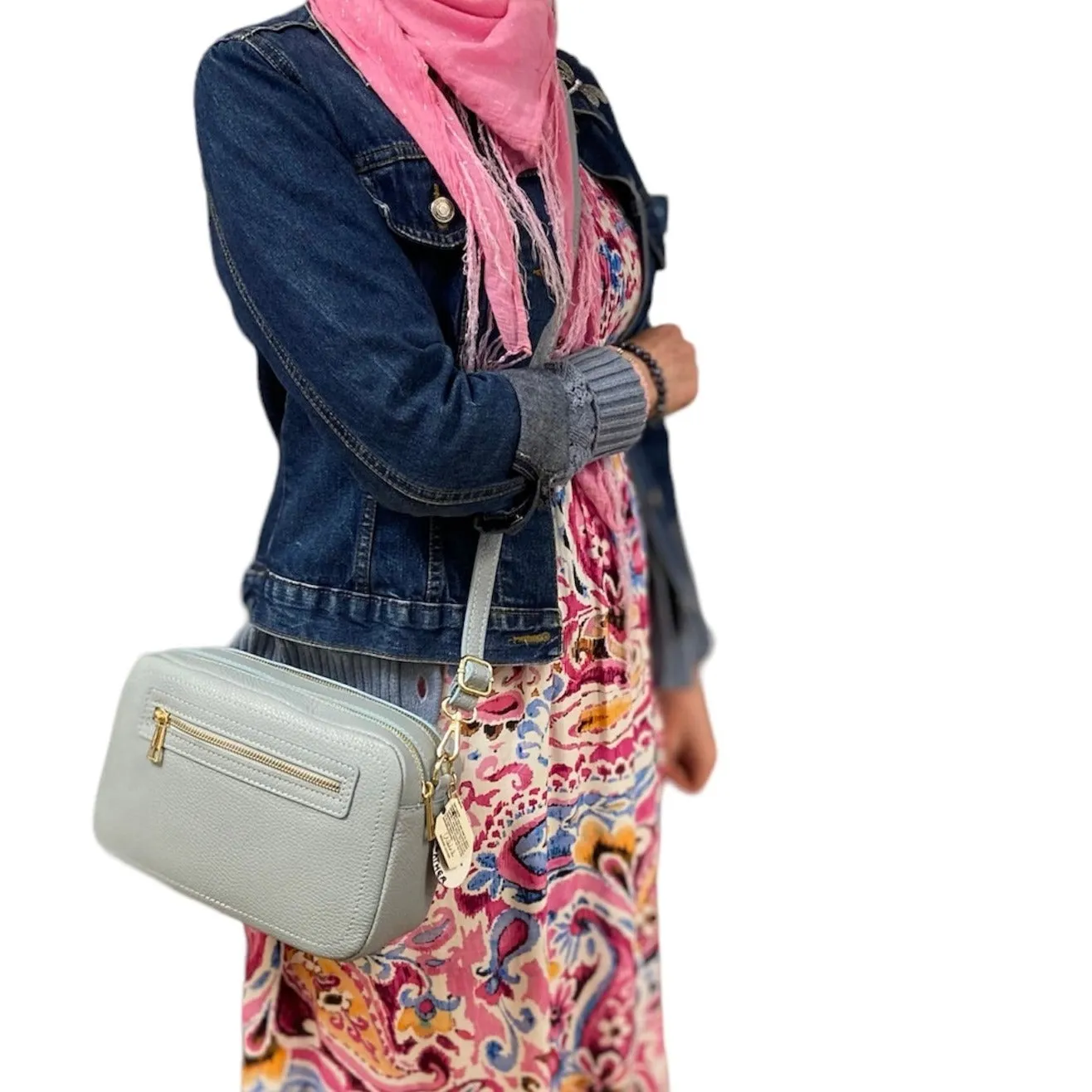 ELAINE  Italian leather cross body bag