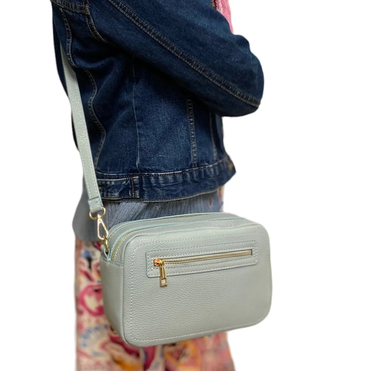 ELAINE  Italian leather cross body bag