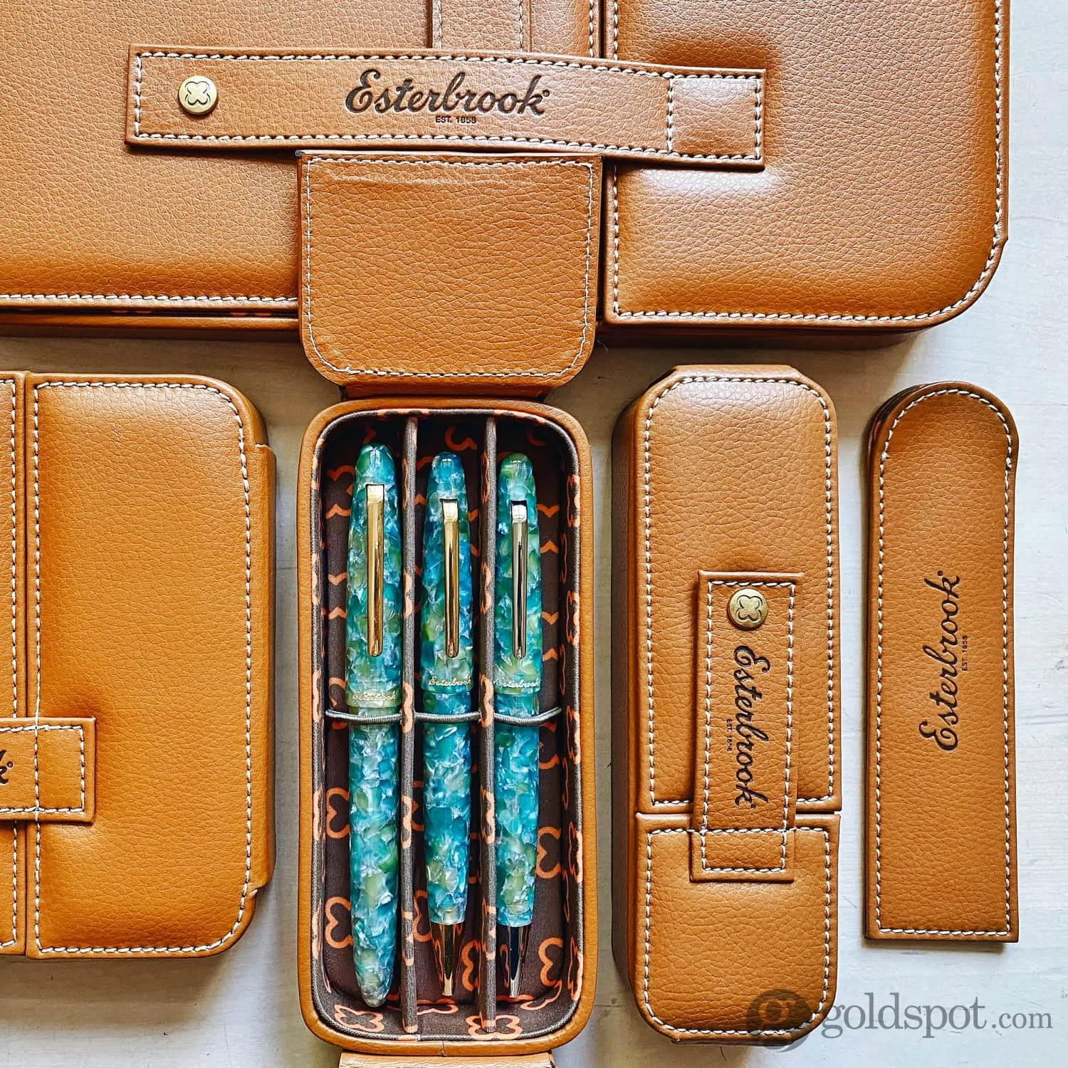 Esterbrook Six Pen Nook Case in British Tan