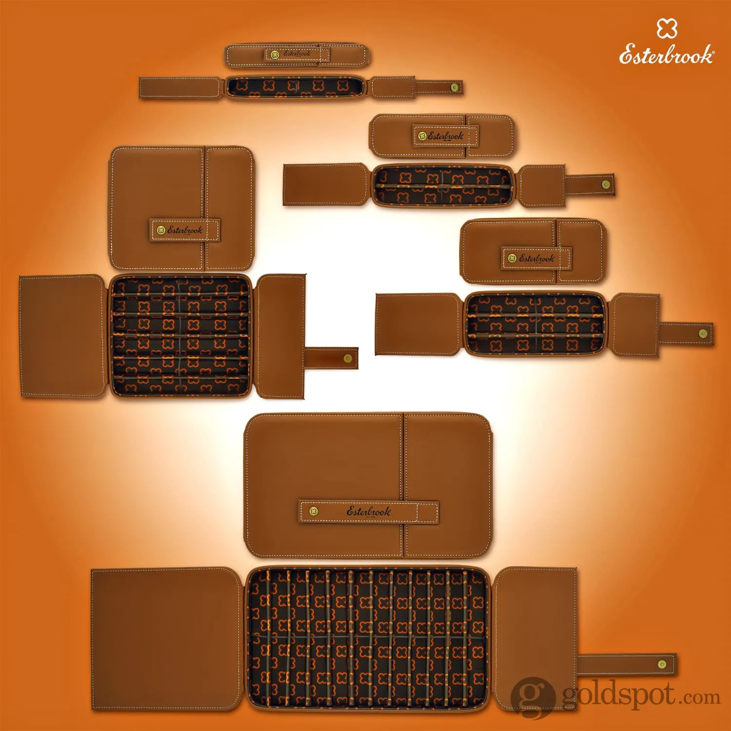 Esterbrook Six Pen Nook Case in British Tan