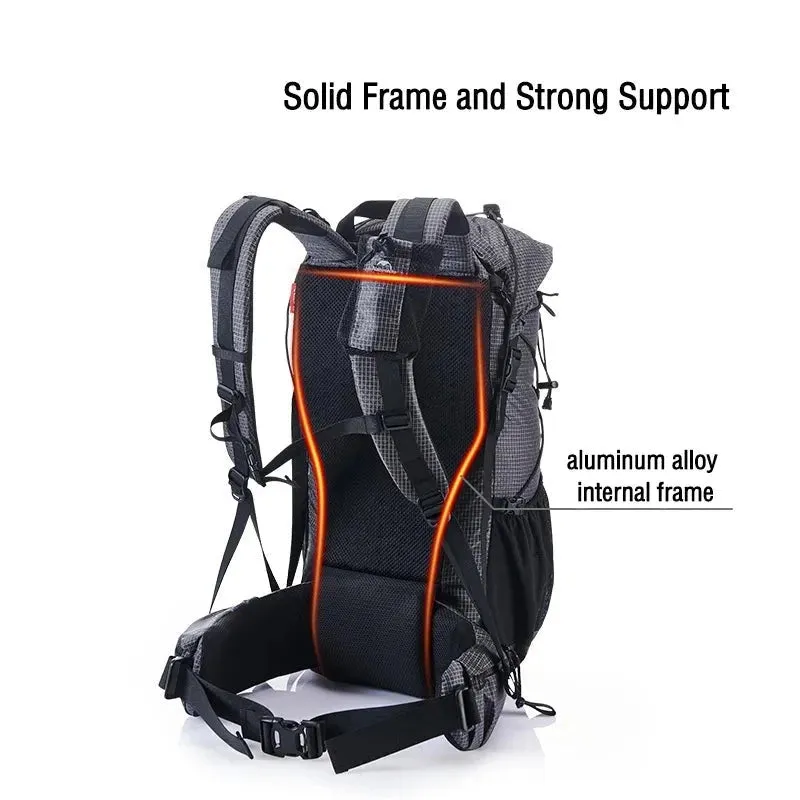 ExplorePro Adventure 60 5L: Large Capacity Hiking Backpack with Ergonomic Design and Waterproof Features