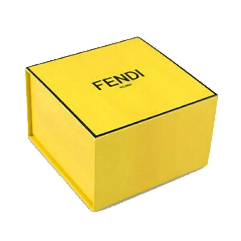 Fendi FF Embroidered Brown Pink Yellow Kit Bracelet 8AH256