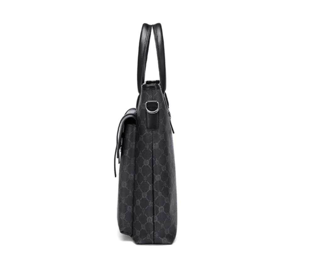 GOLF new men's briefcase business handbag, vintage fashion computer bag, large capacity lawyer's official men's bag