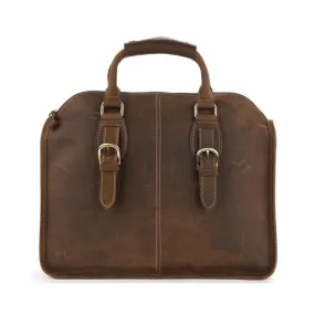 Handmade Vintage Leather Laptop Satchel Handbag