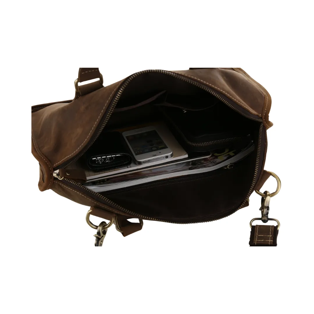 Handmade Vintage Leather Laptop Satchel Handbag