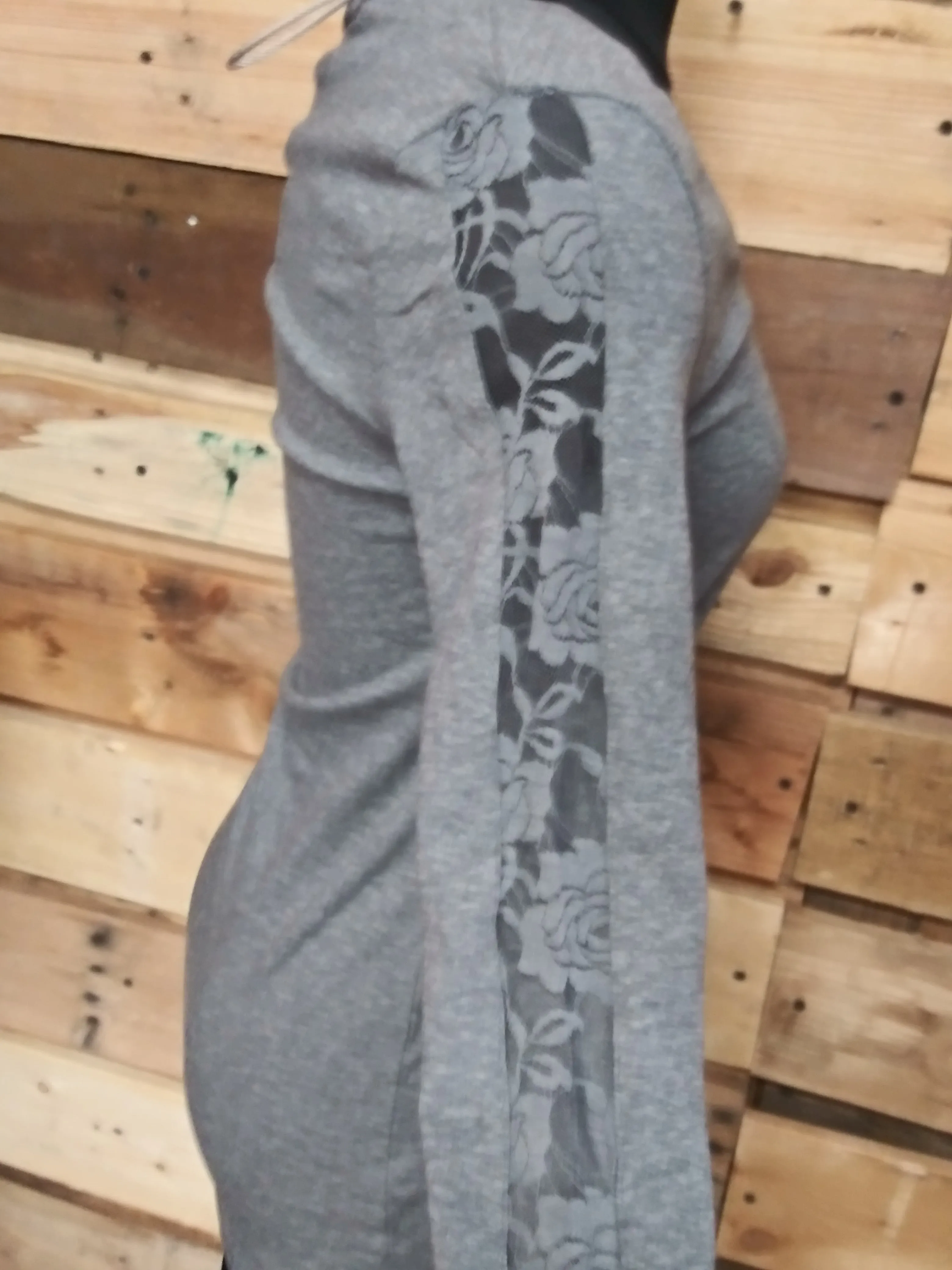 Junior Lace Panel Sleeve Top
