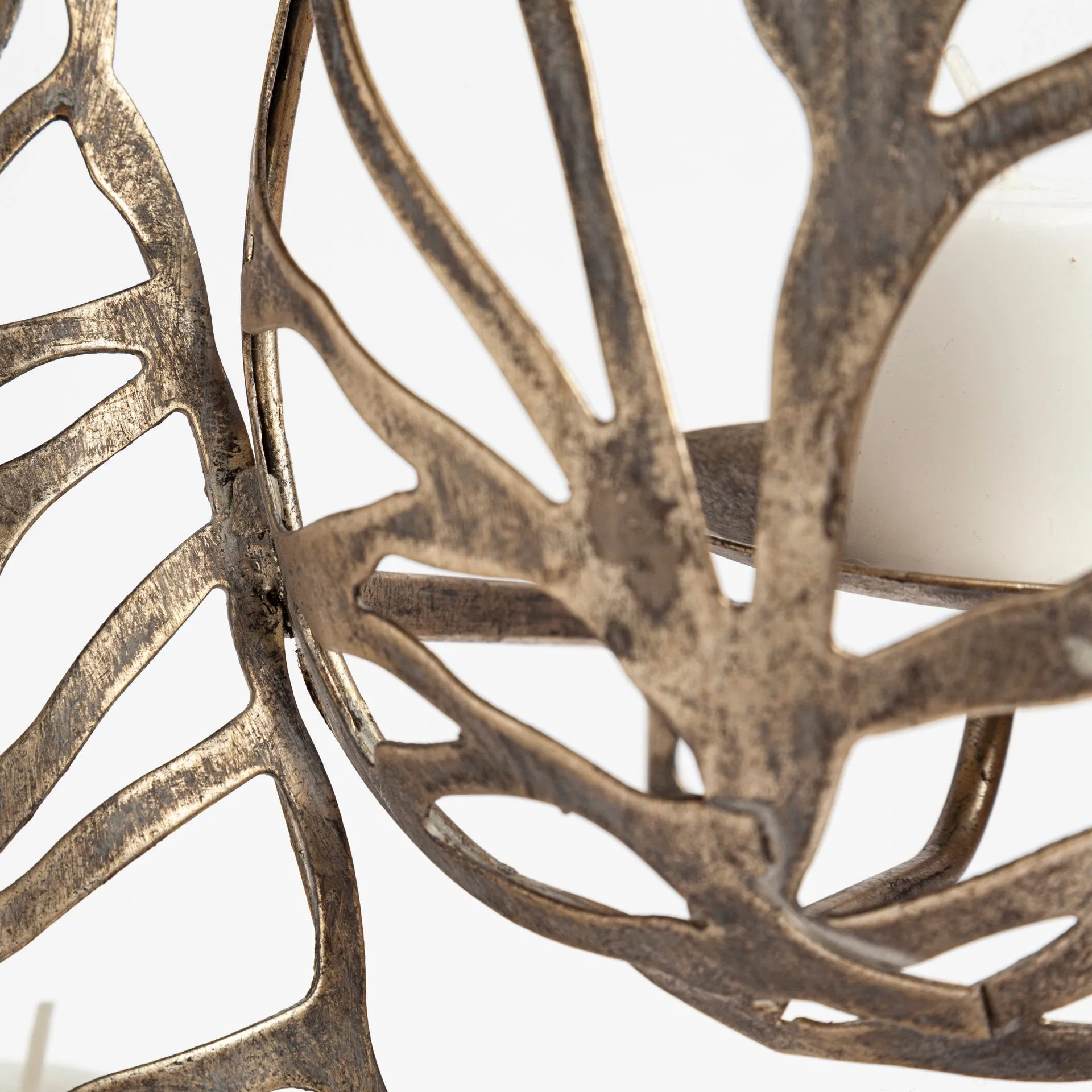 Lana II Set of 4 Champagne toned Wall Candle Holders