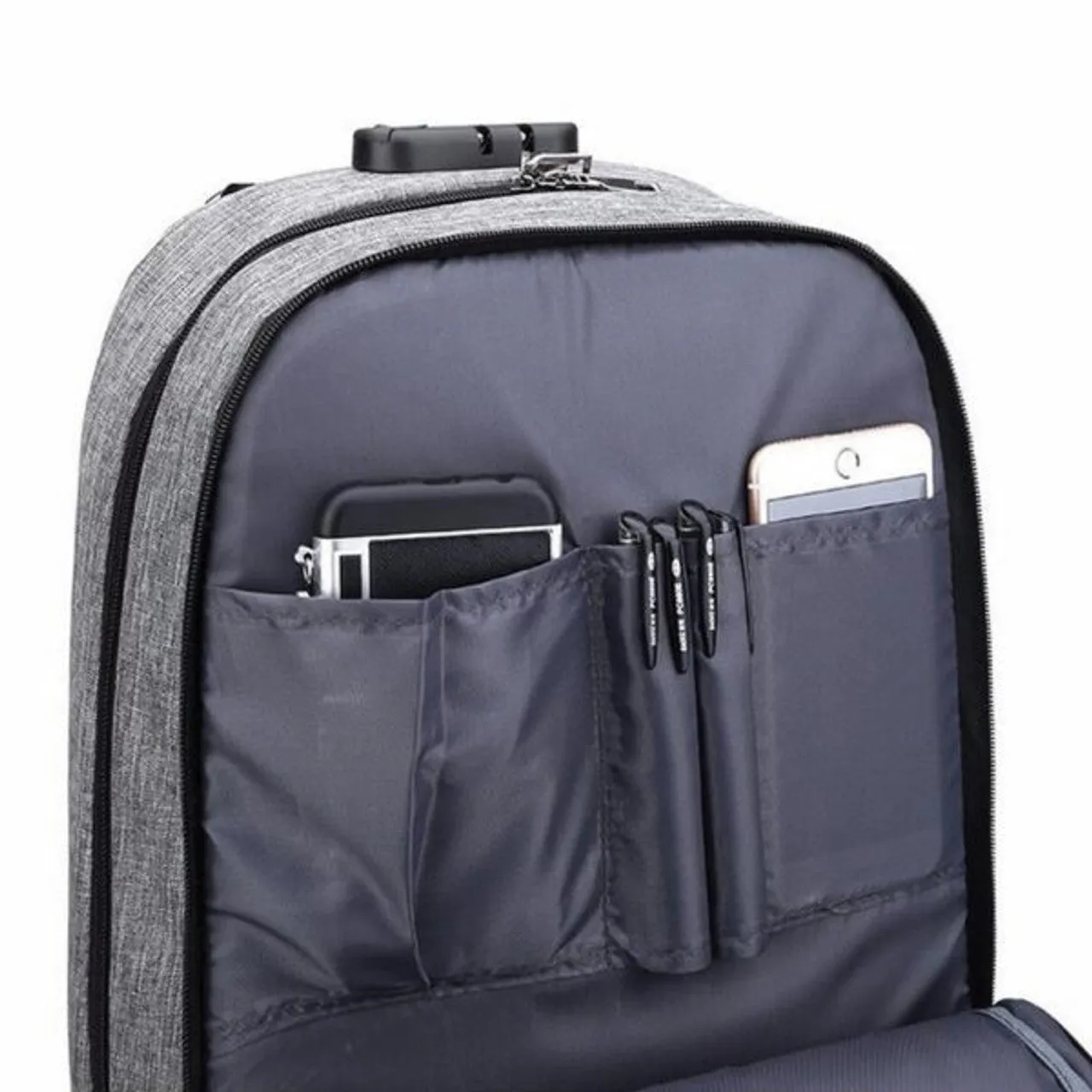 Laptop Backpack With External Charging Usb Port Xf0760 Grey