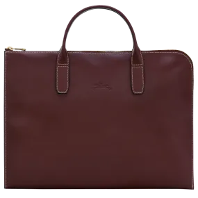LE FOULONNÉ BRIEFCASE Plum - Leather