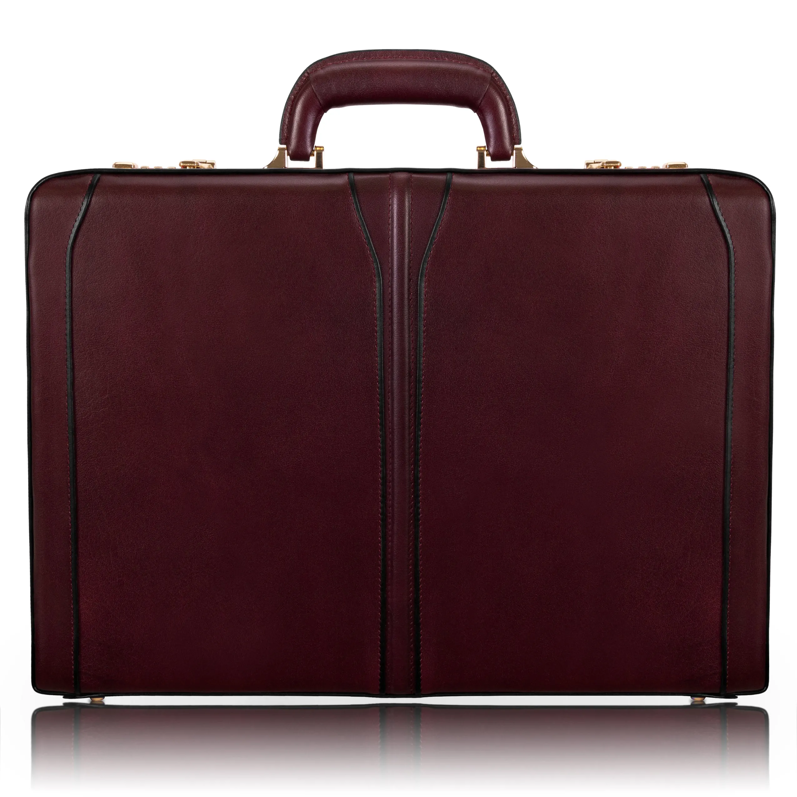 McKlein LAWSON Leather 3.5" Attaché Briefcase