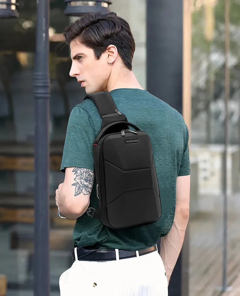 Men's Motorcycle Design Chest Bag