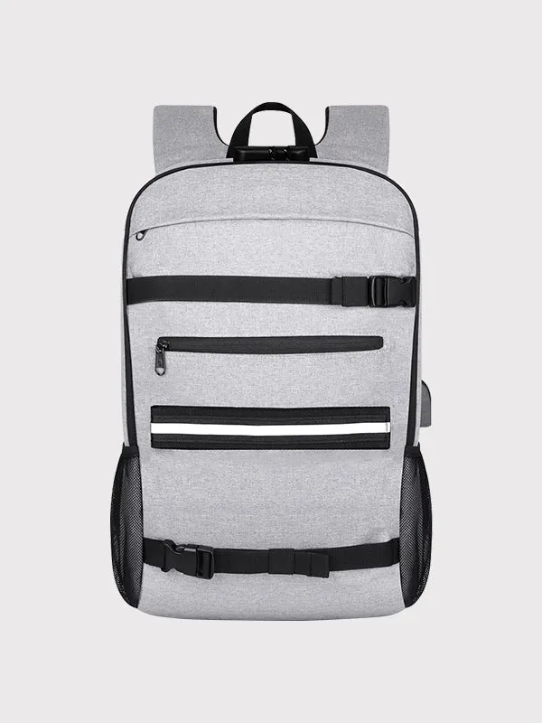 Multi-functional Skateboard Backpack Laptop Rucksack, Water Resistant