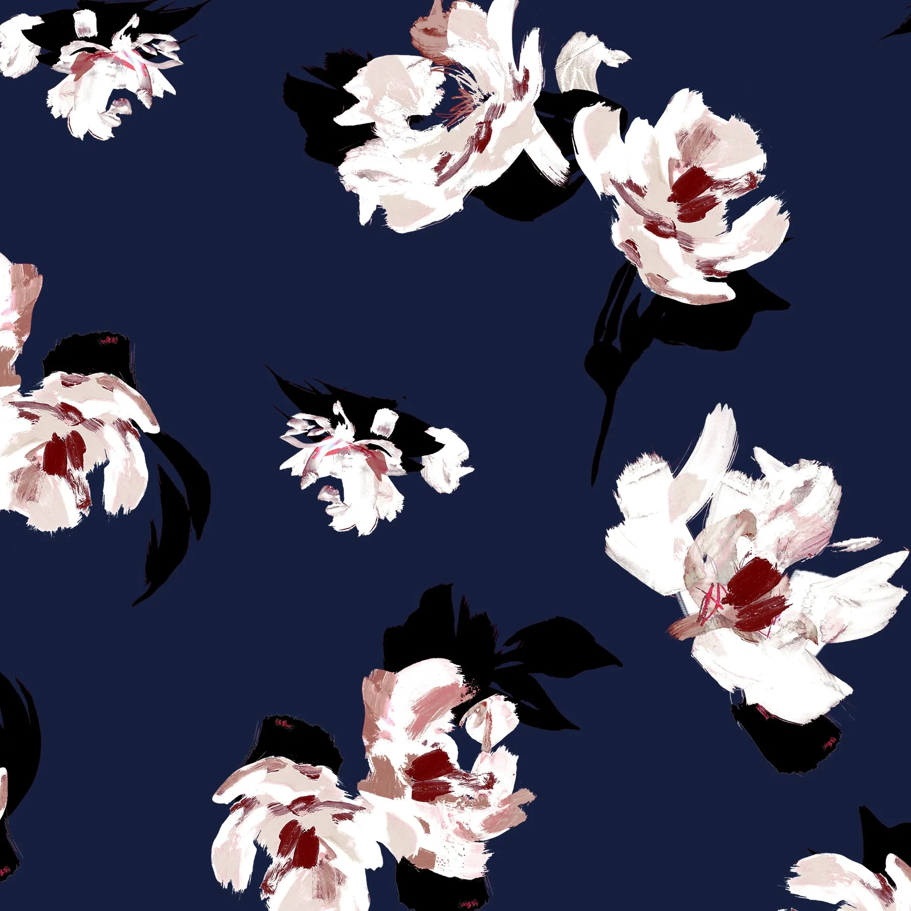 Navy Floral Long Sleeve Sun Shirt