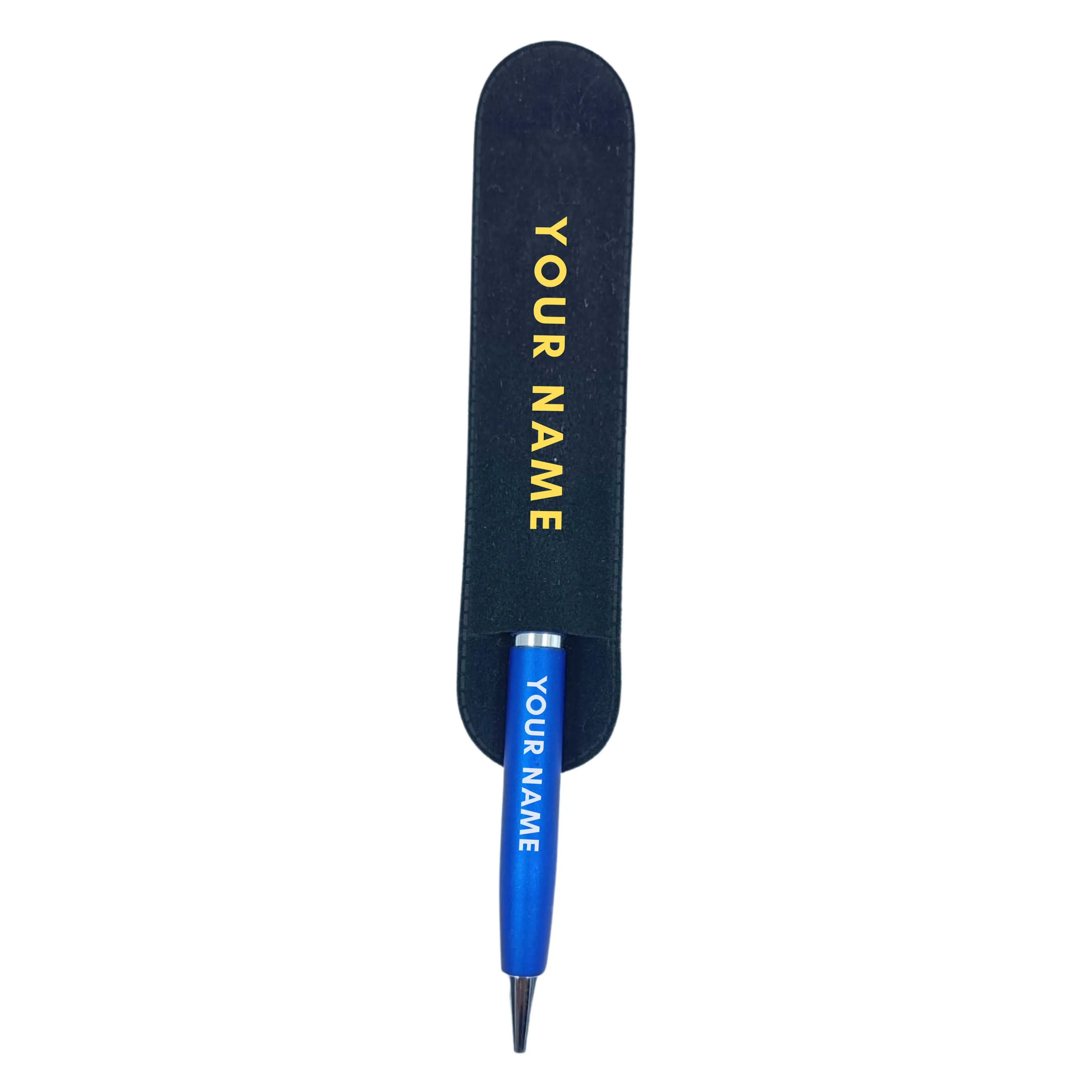 Personalized Pen With Name Engraved Birthday Gift for Colleagues Friends (Blue) - Add Name