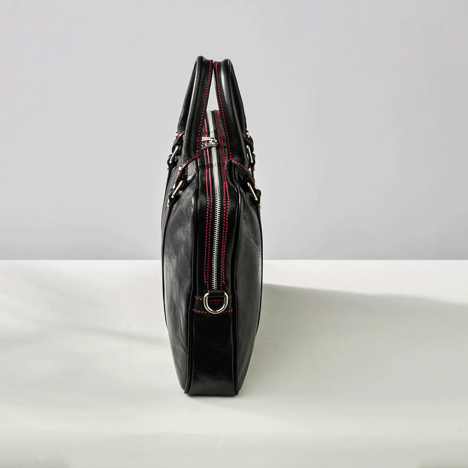 Piero Briefcase Rosso Nero - Auto Amore™️