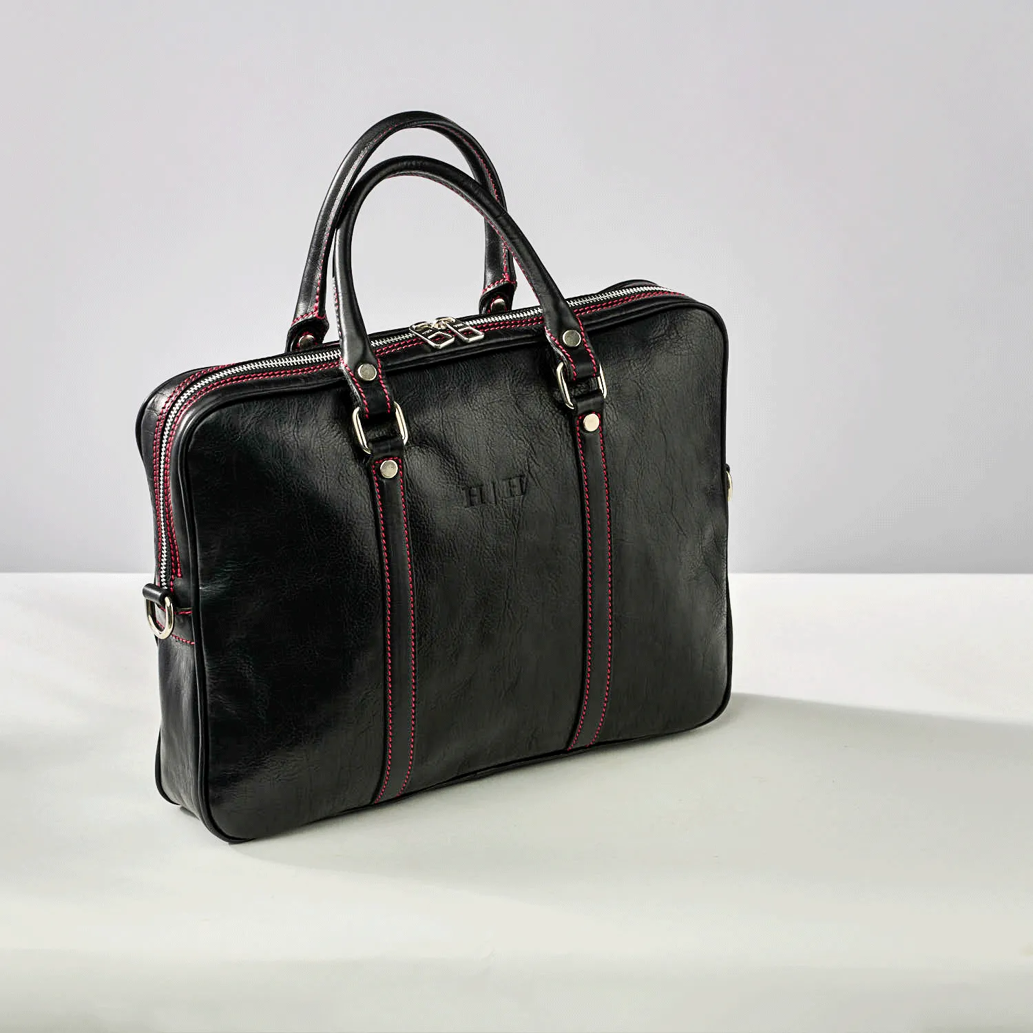 Piero Briefcase Rosso Nero - Auto Amore™️