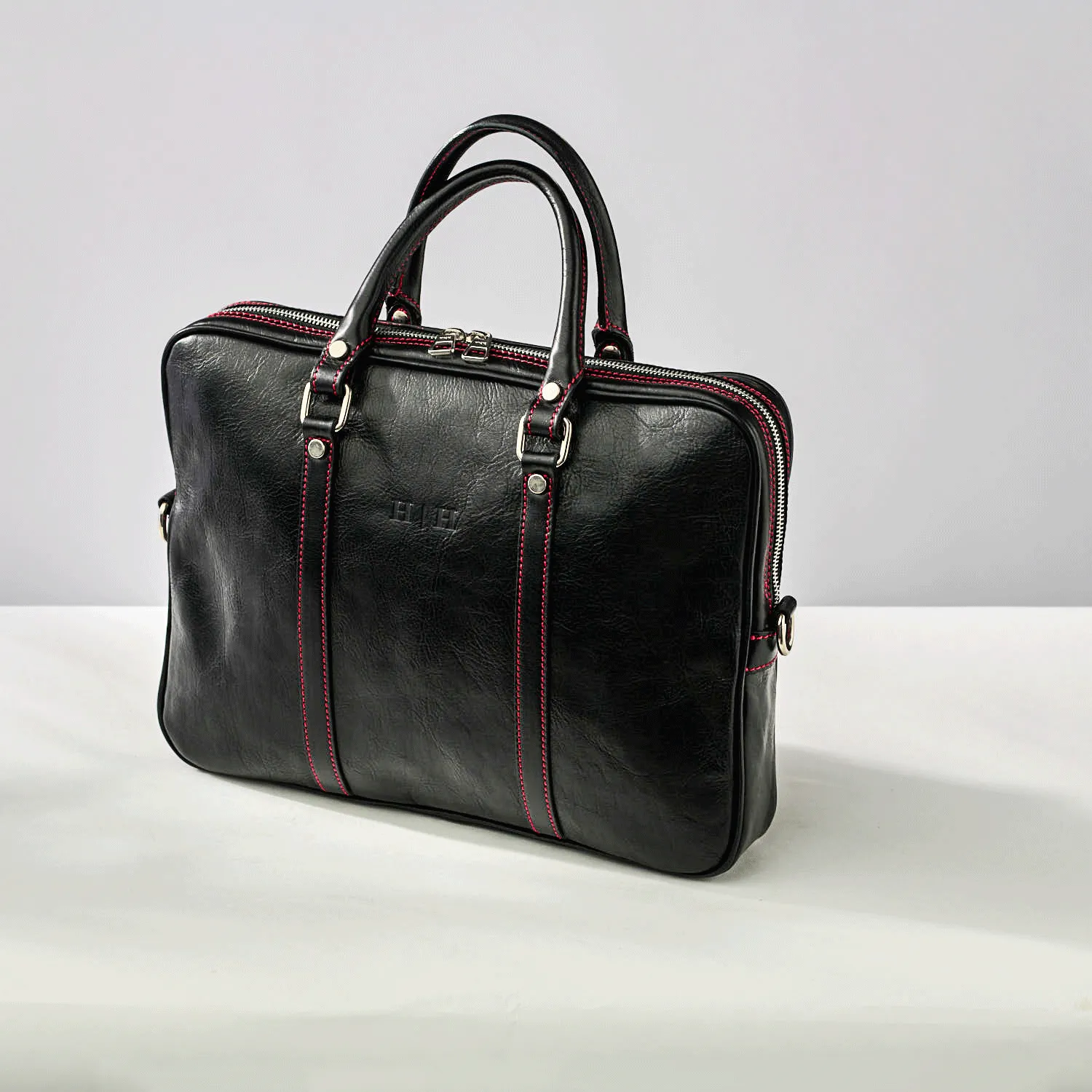 Piero Briefcase Rosso Nero - Auto Amore™️