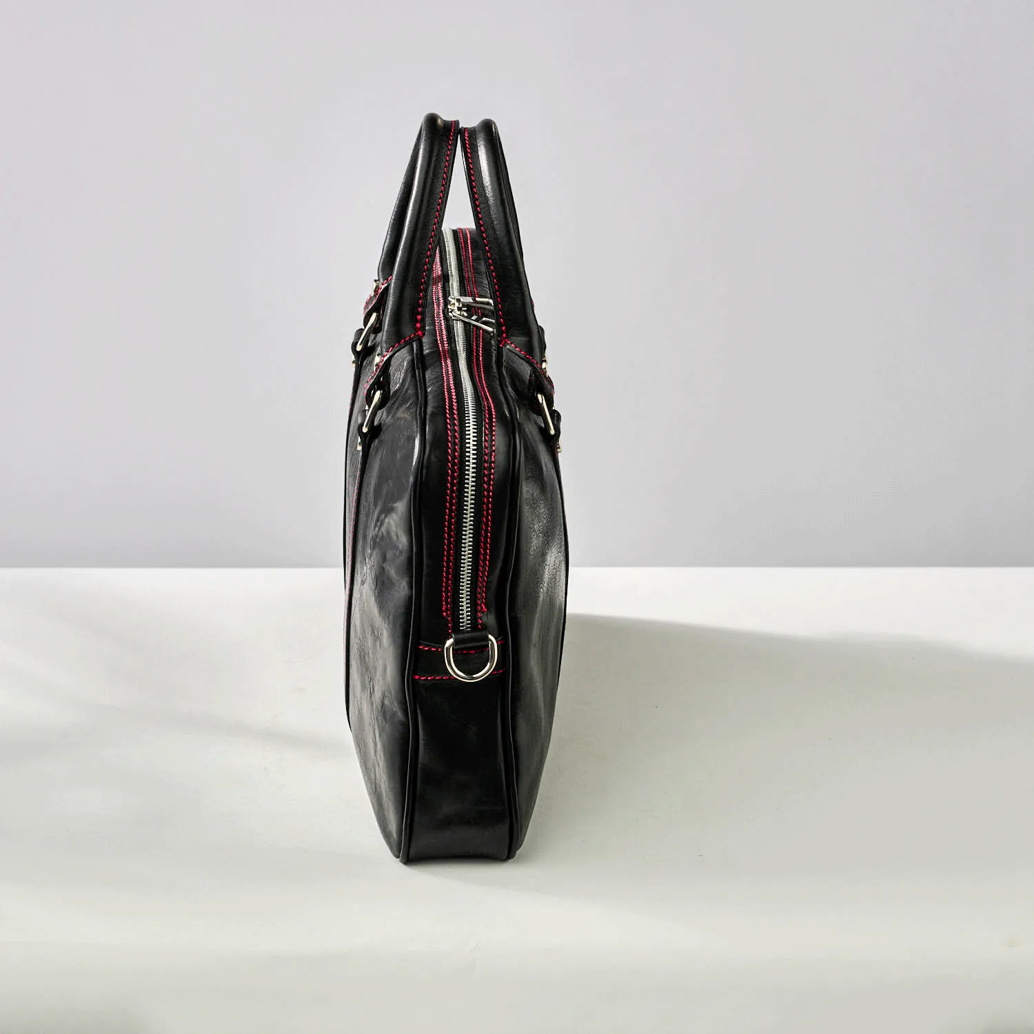 Piero Briefcase Rosso Nero - Auto Amore™️