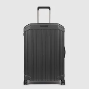 Piquadro Pq-Light 69Cm Hardcase 4 Double Wheel Medium Check-In Trolley Matt Black - Bv4427Pql/No