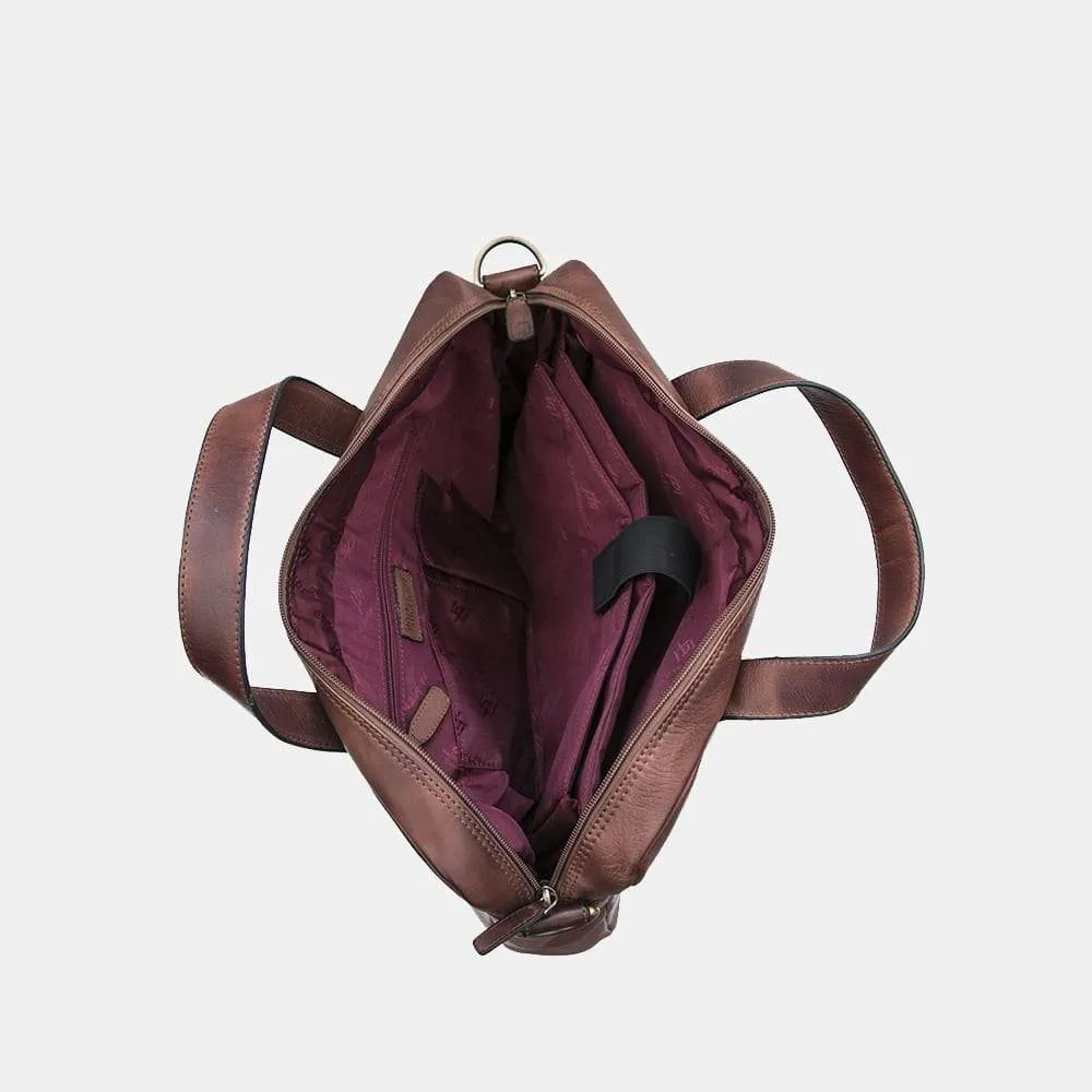Ridgeback Luxury Leather Briefcase Laptop Bag - 674