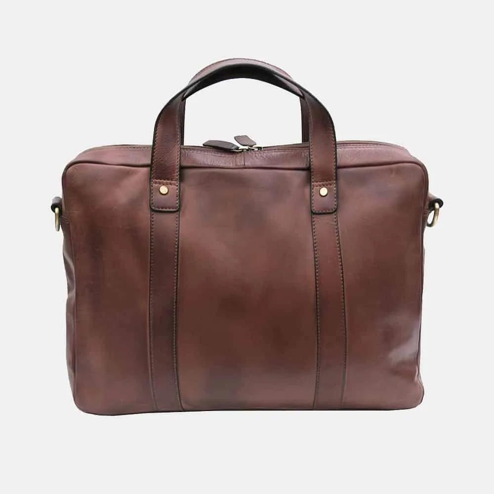 Ridgeback Luxury Leather Briefcase Laptop Bag - 674