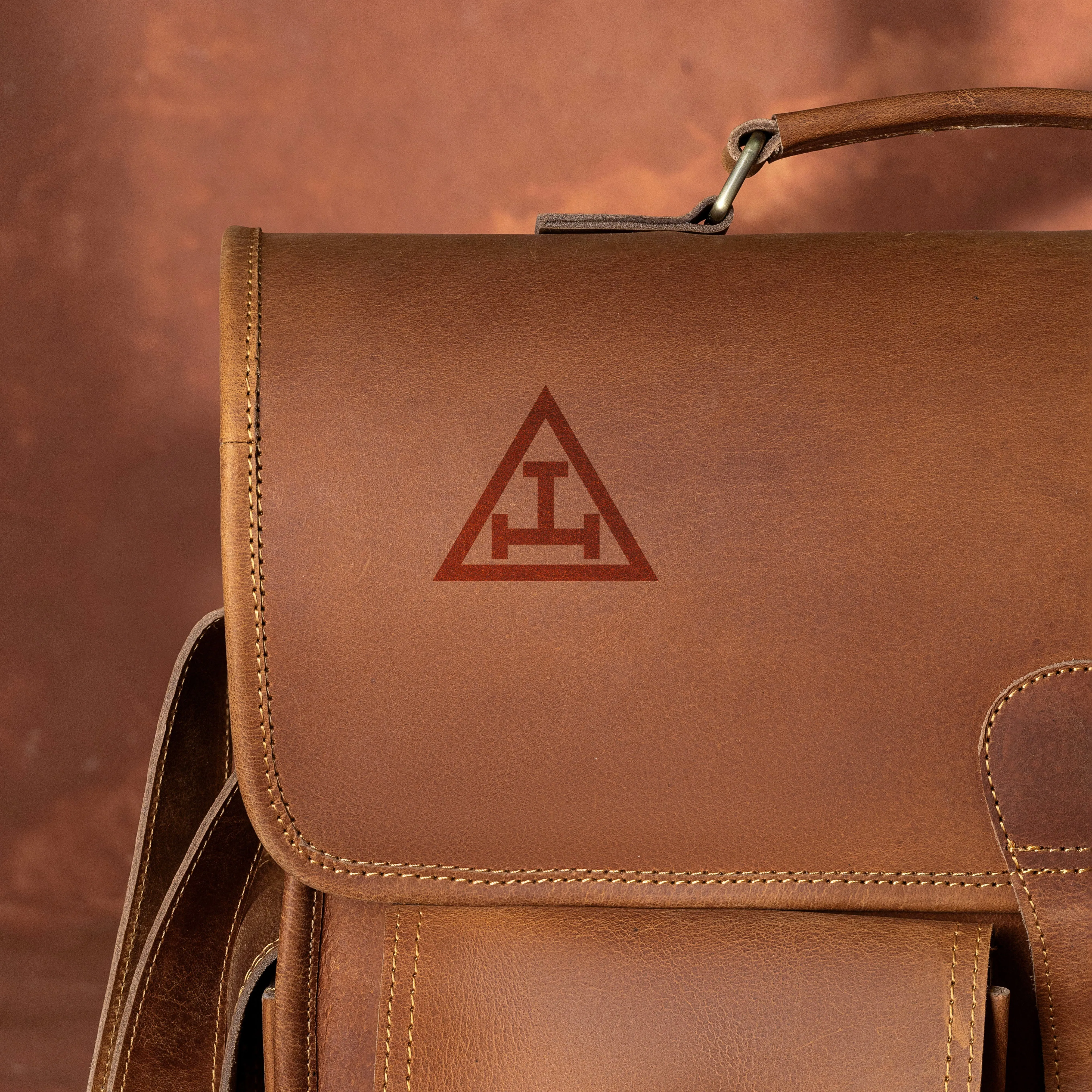 Royal Arch Chapter Briefcase - Genuine Leather Crazy Horse Finish