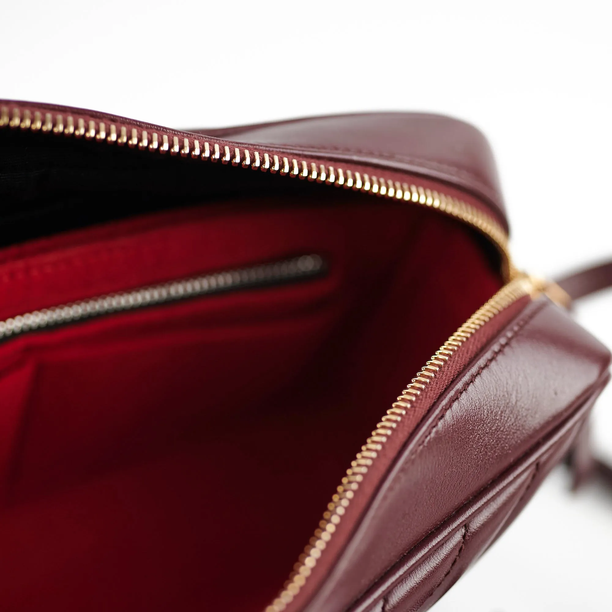 Saint Laurent Lou Camera Maroon Bag