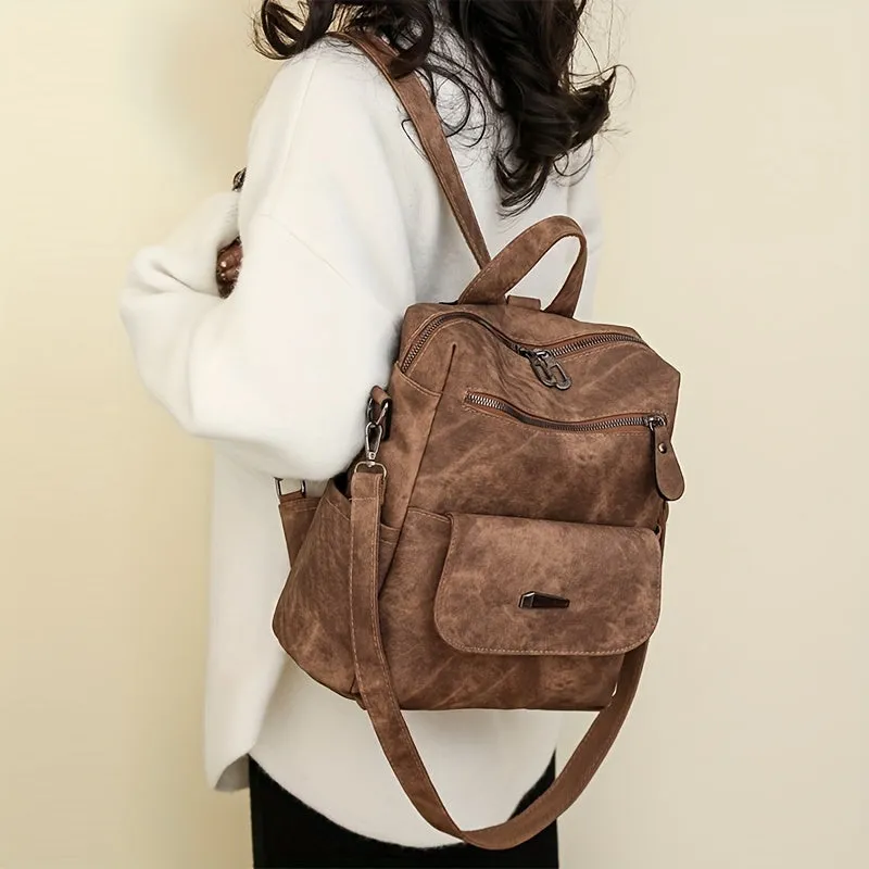 Stylish Vintage AntiTheft Backpack for Womens Travel and School