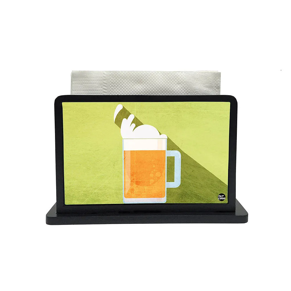 Tissue Holder Paper Napkin Stand - Beer Glass
