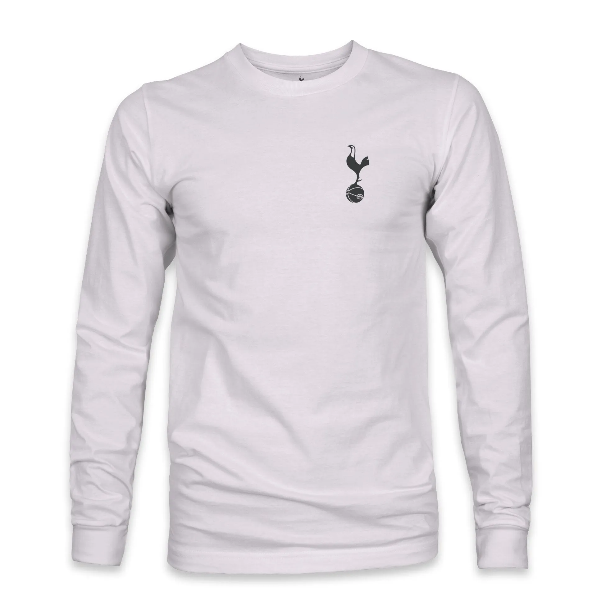 Tottenham Hotspur Team Arch Cotton Long Sleeve T-Shirt - Silver