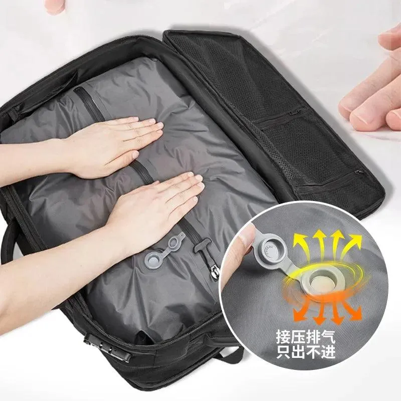 Vacuum Backpack with Electric Pump for Travel Bag for Men