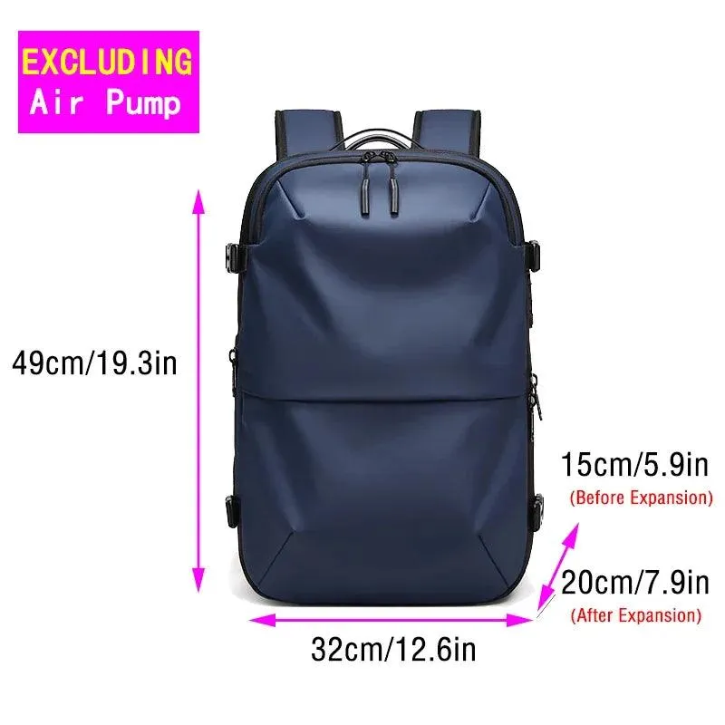 Vacuum Backpack with Electric Pump for Travel Bag for Men