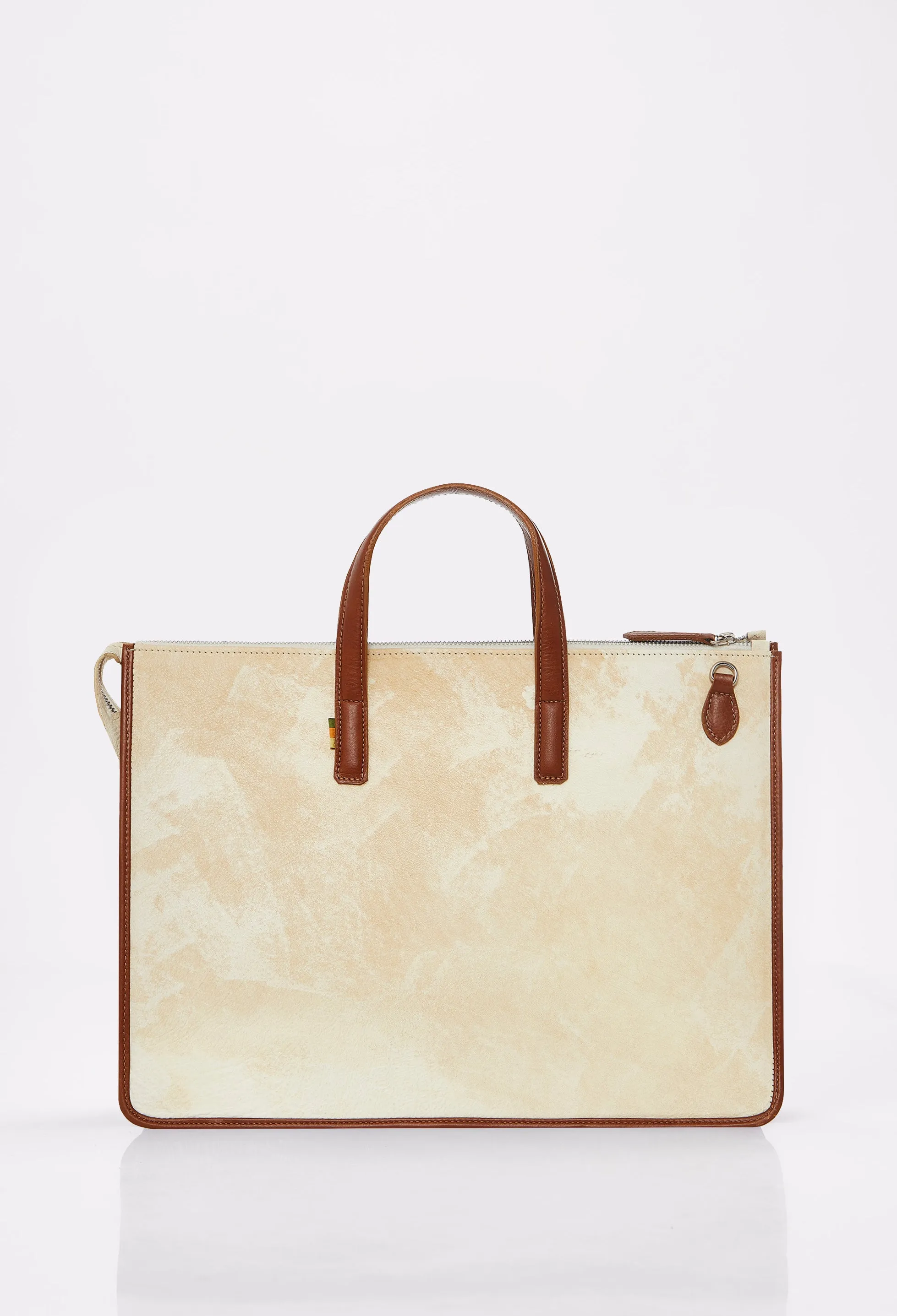 Vintage Cowhide Leather Slim Briefcase