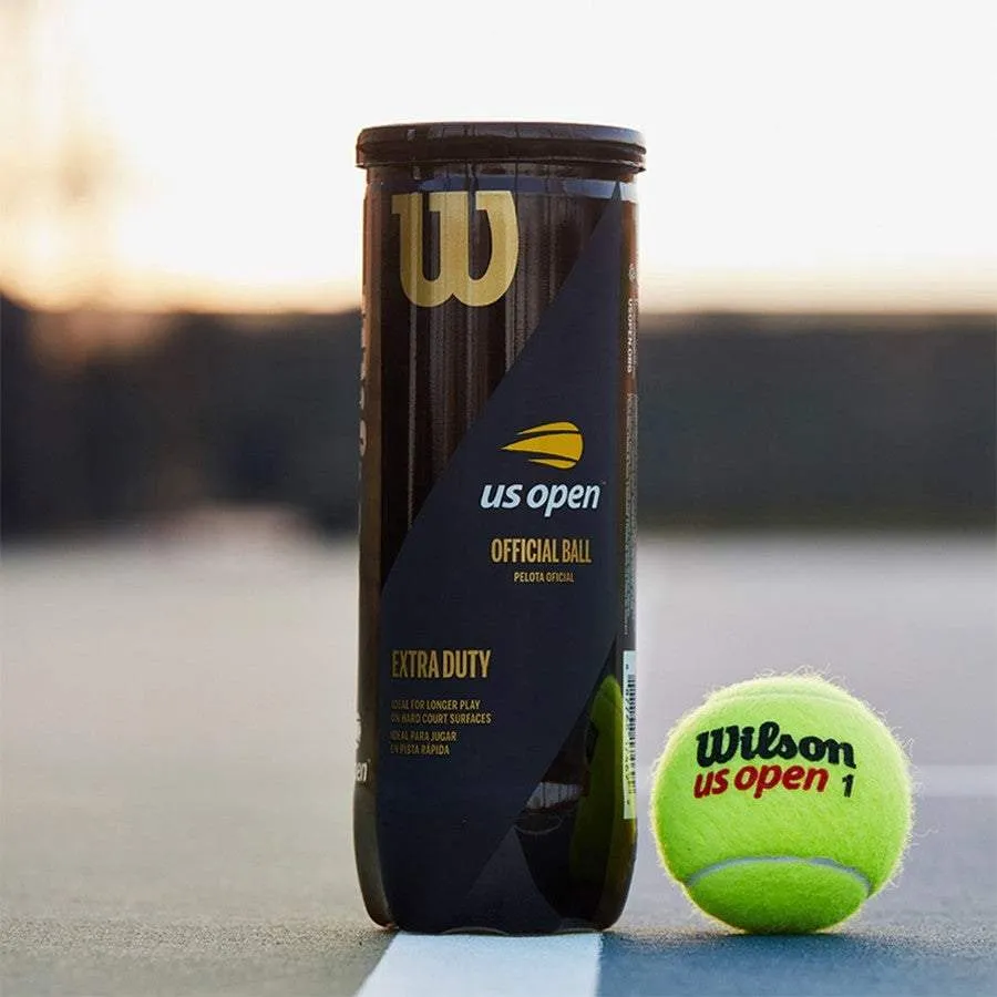 Wilson US Open Extra Duty Tennis Balls Case - 24 of 3 Ball Cans (72 balls)